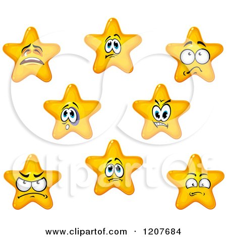 Cartoon of Yellow Stars - Royalty Free Vector Clipart by Vector Tradition SM