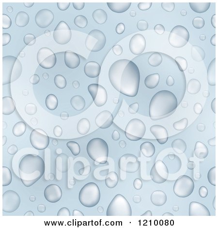 Clipart of a Water Drop Background - Royalty Free Vector Illustration by visekart
