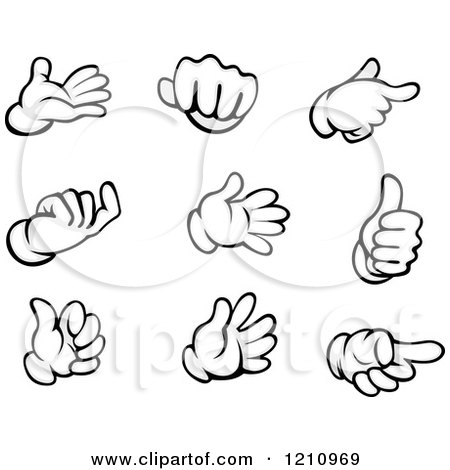come here gesture clipart