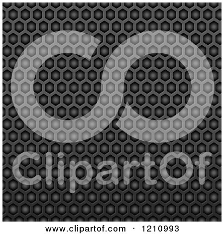 Clipart of a Seamless Black Texture Fiber Background - Royalty Free Vector Illustration by Vector Tradition SM