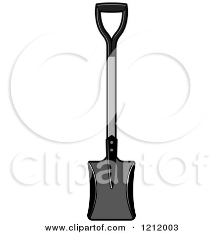Clipart of a Shovel 3 - Royalty Free Vector Illustration by Lal Perera