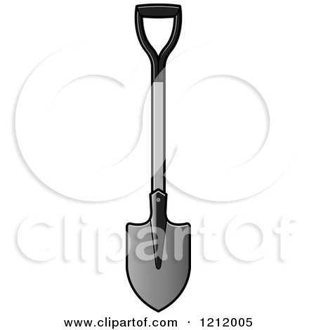 Clipart of a Shovel 4 - Royalty Free Vector Illustration by Lal Perera