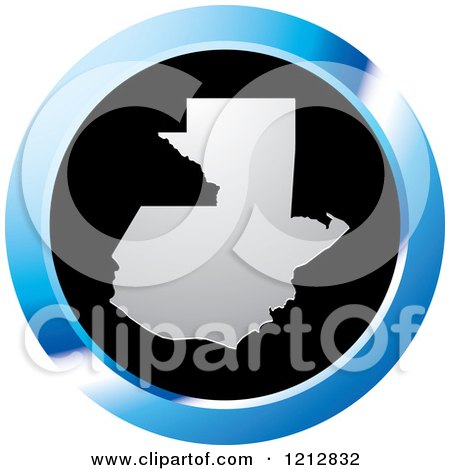 Clipart of a Guatemala Map Icon - Royalty Free Vector Illustration by Lal Perera
