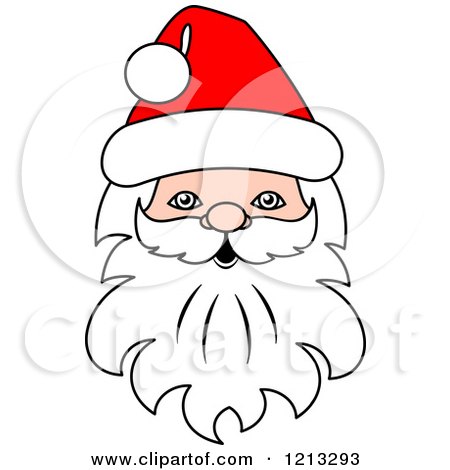 Clipart of a Santa Head - Royalty Free Vector Illustration by Vector Tradition SM
