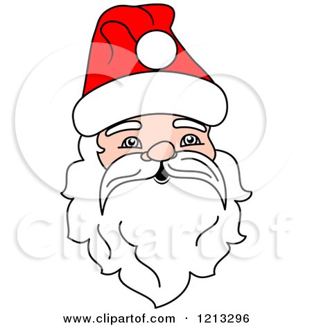 Clipart of a Santa Head 4 - Royalty Free Vector Illustration by Vector Tradition SM