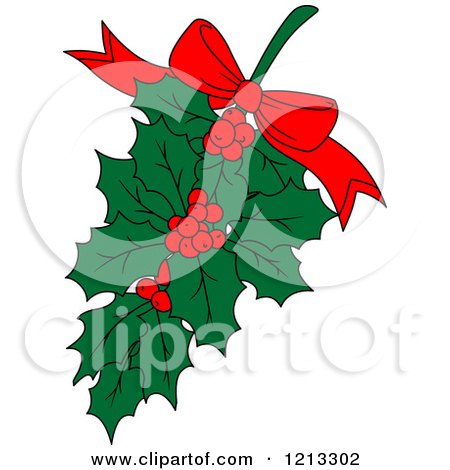 Clipart of Christmas Holly - Royalty Free Vector Illustration by Vector Tradition SM