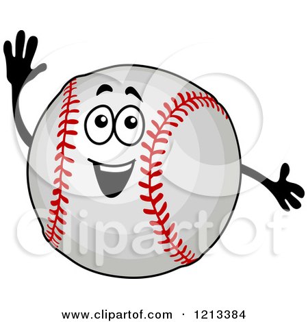 Clipart of a Baseball Mascot - Royalty Free Vector Illustration by Vector Tradition SM