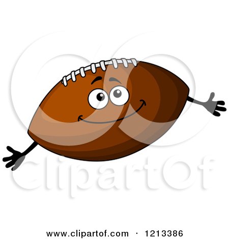 Clipart of a Football Mascot - Royalty Free Vector Illustration by Vector Tradition SM