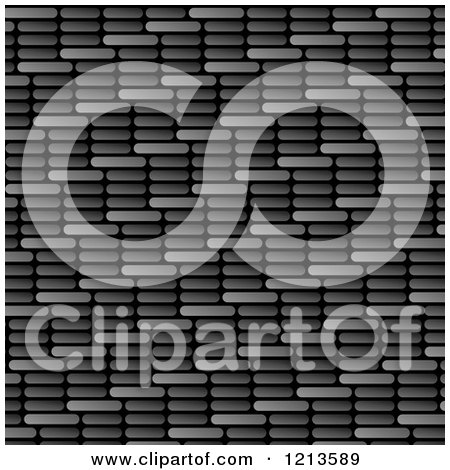 Clipart of a Carbon Fiber Texture with Rounded Edges in the Design - Royalty Free Vector Illustration by Arena Creative