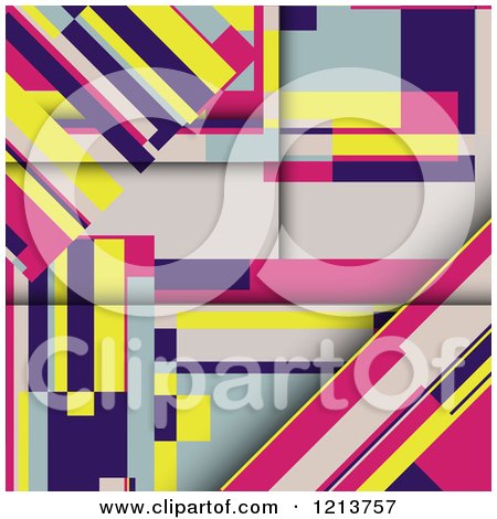Clipart of a Colorful Abstract Geometric Background - Royalty Free Vector Illustration by KJ Pargeter