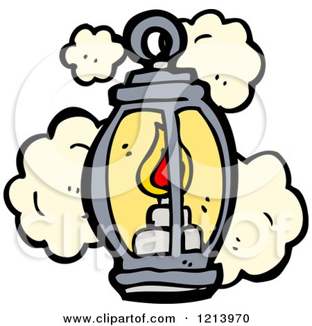 Cartoon of a Lantern - Royalty Free Vector Illustration by lineartestpilot