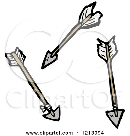 Cartoon of Arrows - Royalty Free Vector Illustration by lineartestpilot