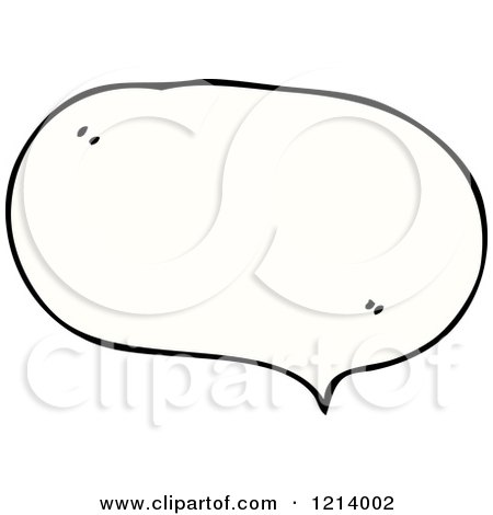 Cartoon of a Speaking Bubble - Royalty Free Vector Illustration by lineartestpilot