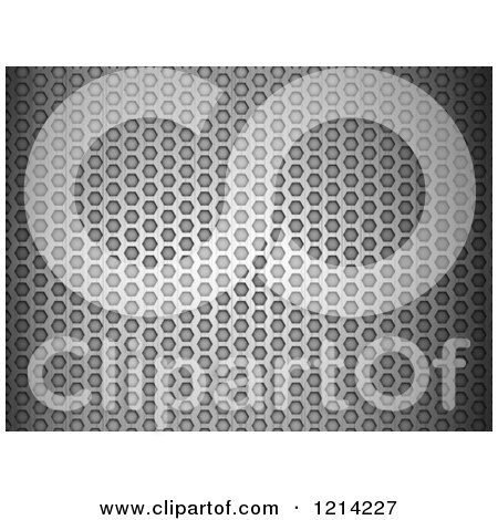 Clipart of a 3d Brushed Metal Mesh Pattern - Royalty Free Vector Illustration by elaineitalia