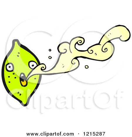 Cartoon of a Lemon Character - Royalty Free Vector Illustration by lineartestpilot
