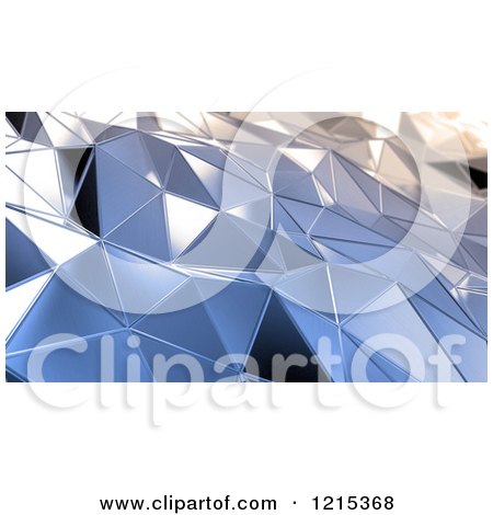 Clipart of a 3d Abstract Geometric Metal Surface - Royalty Free Illustration by Mopic