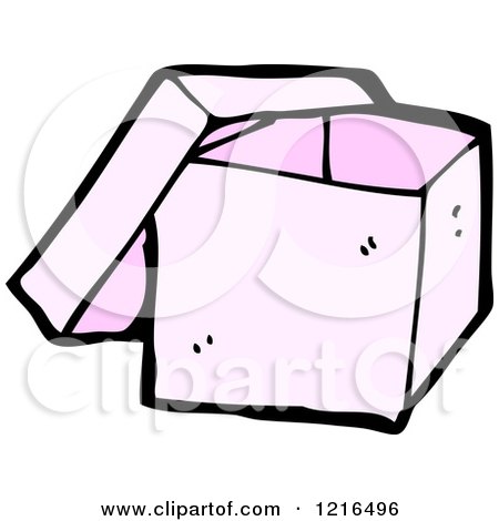 Cartoon of a Box - Royalty Free Vector Illustration by lineartestpilot
