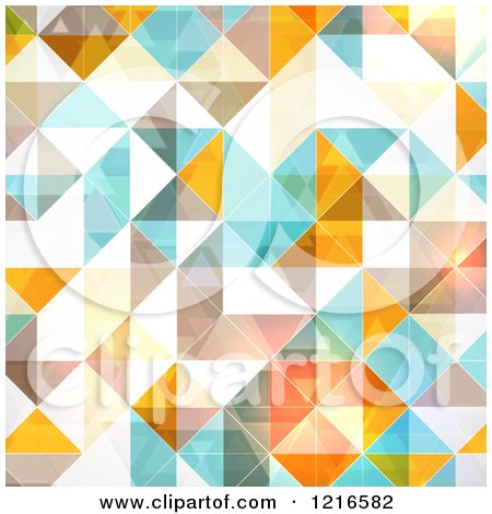 Clipart of a Diamond Geometric Background - Royalty Free Vector Illustration by KJ Pargeter