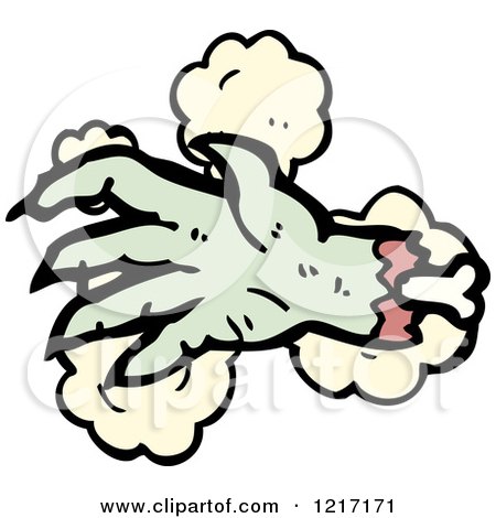 Cartoon of a Severed Claw - Royalty Free Vector Illustration by lineartestpilot