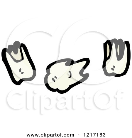 Cartoon of Pulled Teeth - Royalty Free Vector Illustration by lineartestpilot