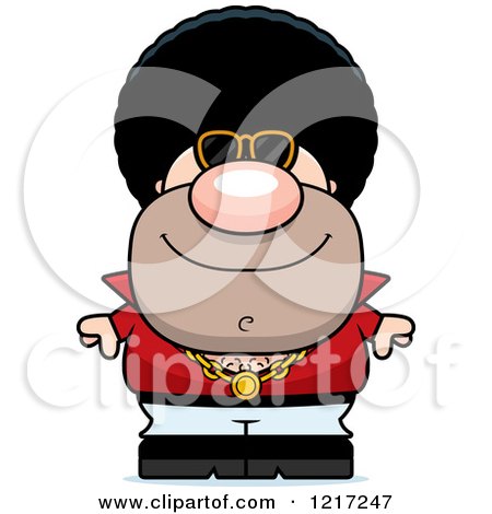 Clipart of a Cool Disco Man Wearing Sunglasses - Royalty Free Vector Illustration by Cory Thoman
