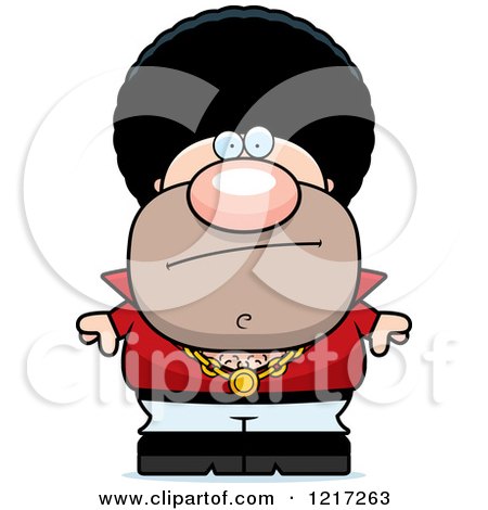 Clipart of a Bored Disco Man - Royalty Free Vector Illustration by Cory Thoman
