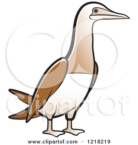 Clipart of a Bobo Booby Bird - Royalty Free Vector Illustration by Lal Perera