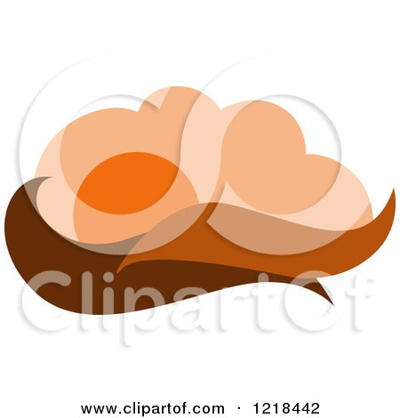 Clipart of a Hilly Autumn Design - Royalty Free Vector Illustration by Vector Tradition SM