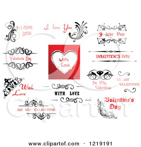 Clipart of Valentine Greetings and Sayings 17 - Royalty Free Vector Illustration by Vector Tradition SM