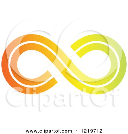 Clipart of a Gradient Infinity Symbol - Royalty Free Vector Illustration by cidepix
