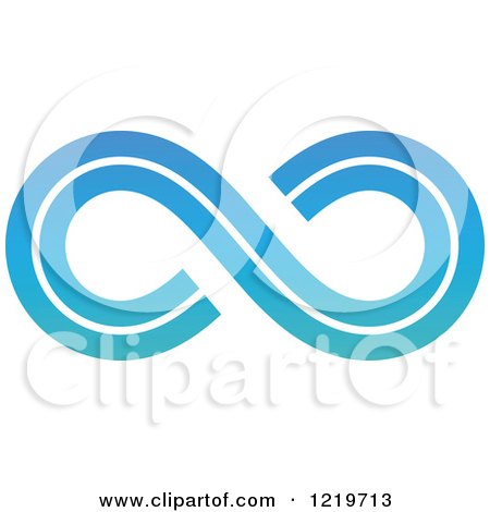 Clipart of a Gradient Infinity Symbol 4 - Royalty Free Vector Illustration by cidepix