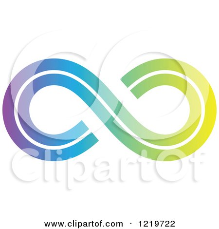 Clipart of a Gradient Infinity Symbol 2 - Royalty Free Vector Illustration by cidepix