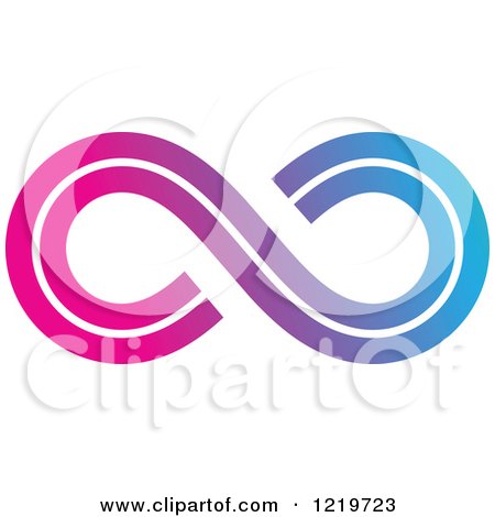 Clipart of a Gradient Infinity Symbol 3 - Royalty Free Vector Illustration by cidepix
