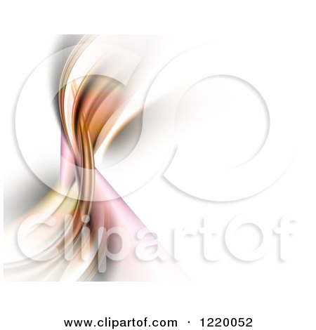 Clipart of a Dynamic Background of Flowing Waves - Royalty Free Illustration by KJ Pargeter