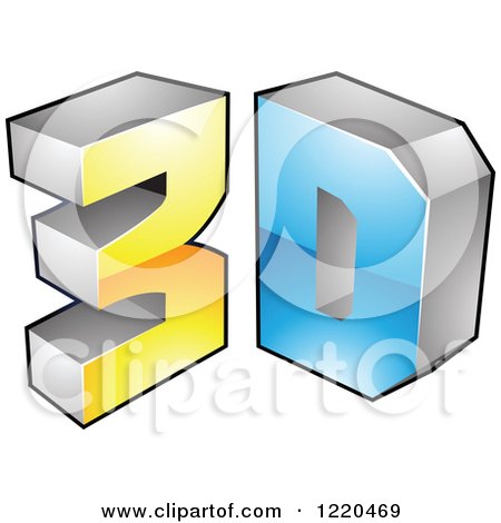 Clipart of a 3d Icon 13 - Royalty Free Vector Illustration by cidepix