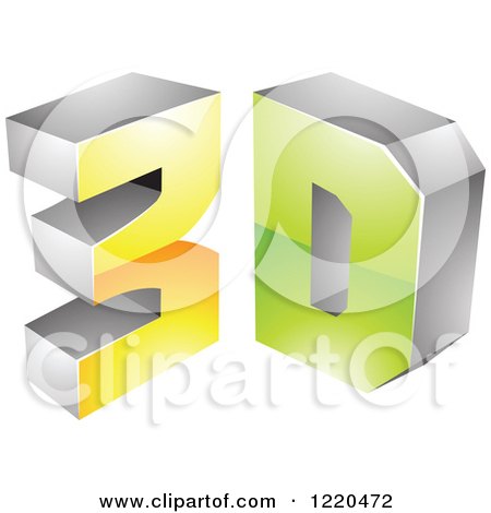 Clipart of a 3d Icon 7 - Royalty Free Vector Illustration by cidepix