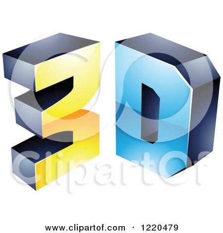 Clipart of a 3d Icon 8 - Royalty Free Vector Illustration by cidepix