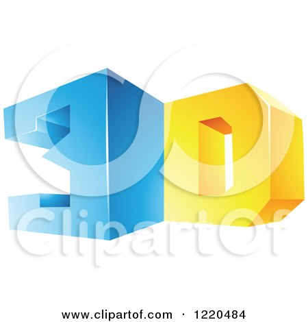 Clipart of a 3d Icon 4 - Royalty Free Vector Illustration by cidepix