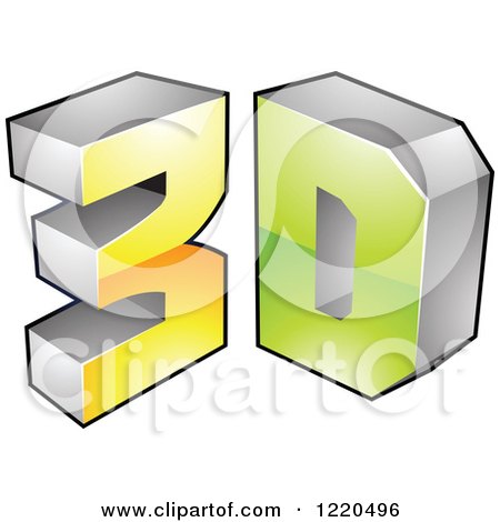 Clipart of a 3d Icon 12 - Royalty Free Vector Illustration by cidepix