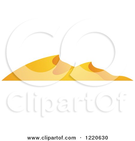 Clipart of Desert Sand Dunes - Royalty Free Vector Illustration by cidepix