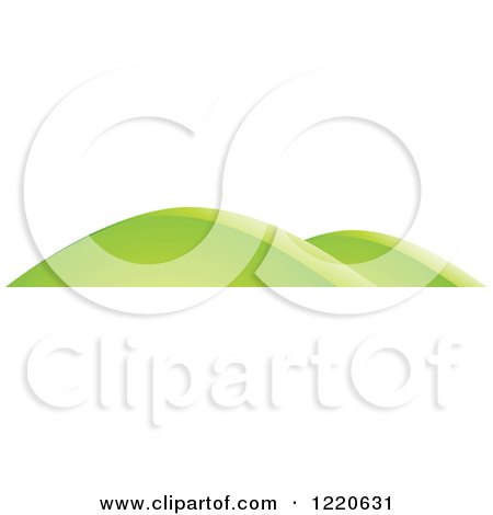 Clipart of Green Hills - Royalty Free Vector Illustration by cidepix