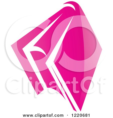 Clipart of a Pink Book - Royalty Free Vector Illustration by cidepix