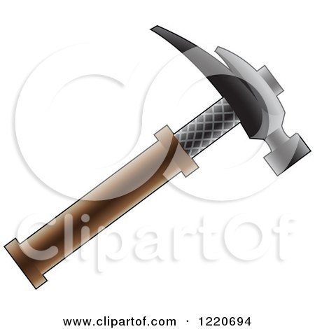 Clipart of a Hammer - Royalty Free Vector Illustration by cidepix