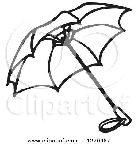 Clipart of an Umbrella - Royalty Free Vector Illustration by Picsburg