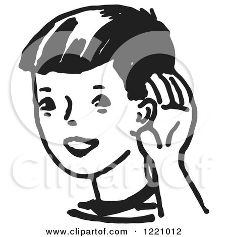 Royalty-Free (RF) Cupping Ear Clipart, Illustrations ...