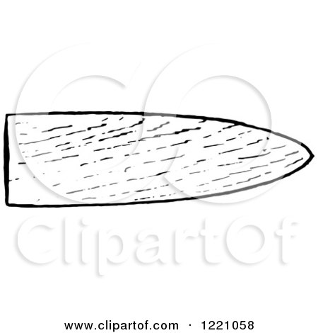 Clipart of a Black and White Muskrat Fur Pattern Stretching Board - Royalty Free Vector Illustration by Picsburg