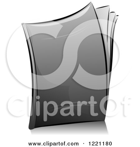Clipart of Grayscale Pages of Paper - Royalty Free Vector Illustration by BNP Design Studio