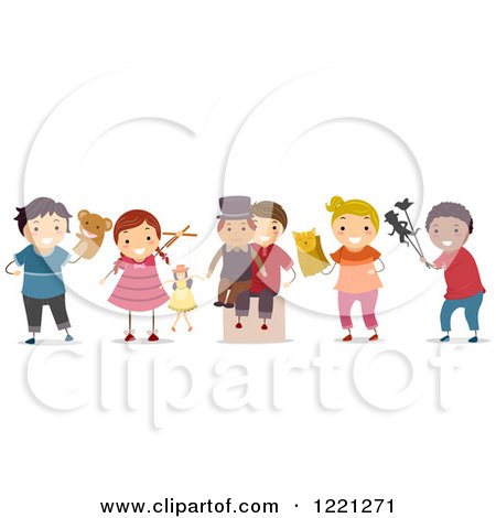 Marionette puppeteer Royalty Free Vector Image