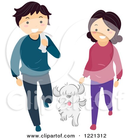 https://images.clipartof.com/small/1221312-Clipart-Of-A-Happy-Couple-Walking-With-Their-Dog-Royalty-Free-Vector-Illustration.jpg