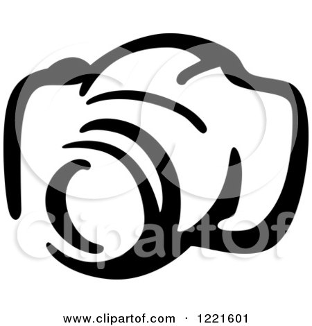 Clipart of a Black and White Camera 15 - Royalty Free Vector Illustration by Vector Tradition SM